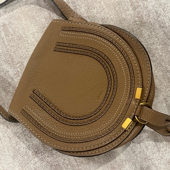 Chloe Marcie Foldover Small Saddle Bag - Picture 1 of 13